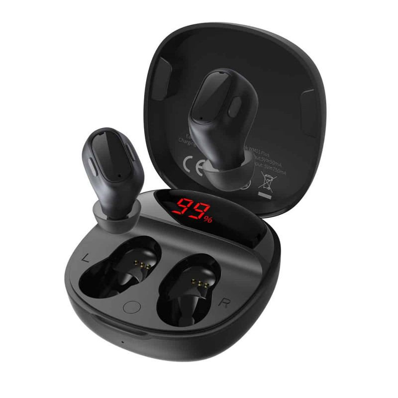 Baseus WM01 Plus True Wireless Earbuds (NGWM01P-01) â€“ Black