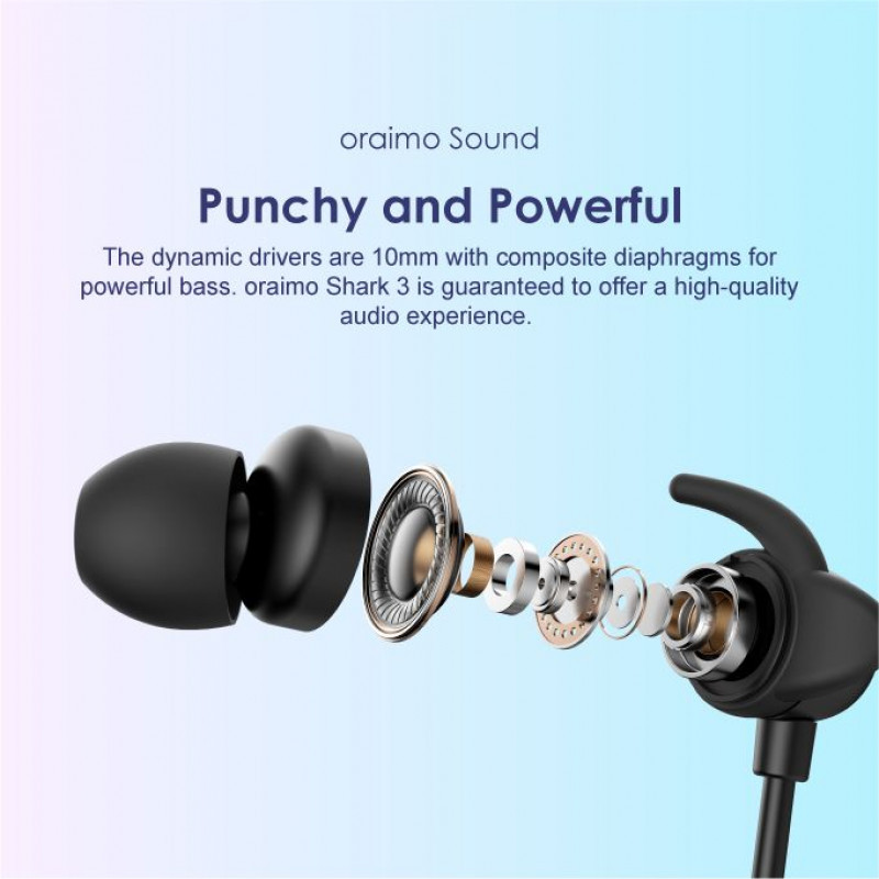 Oraimo Shark 3 - Neckband Wireless Earphone  OEB-E49D