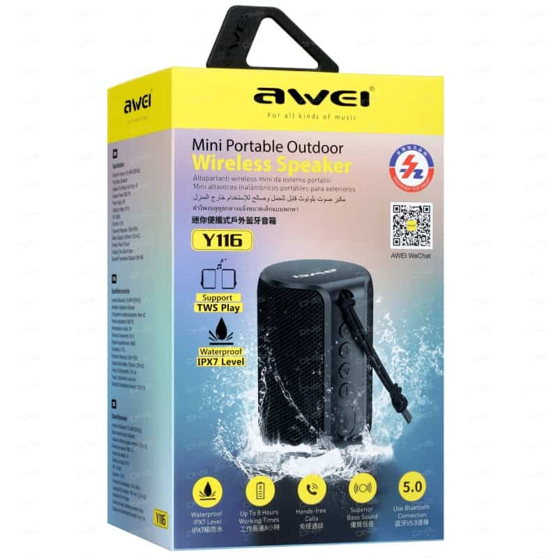 Awei Y116 Bluetooth Speaker Waterproof