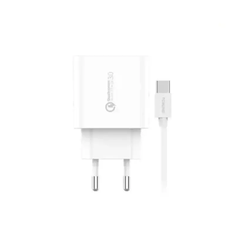 FONENG 18W Fast Charger QC3 with Cable Type - C 6A EU46