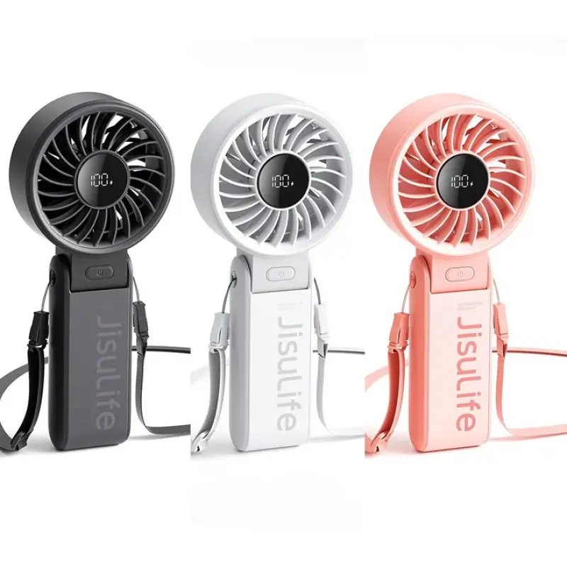 JisuLife Handheld Fan Life7 — 3-in-1 Portable Foldable Fan, 3600mAh/5000mAh Unleash Refreshing Power