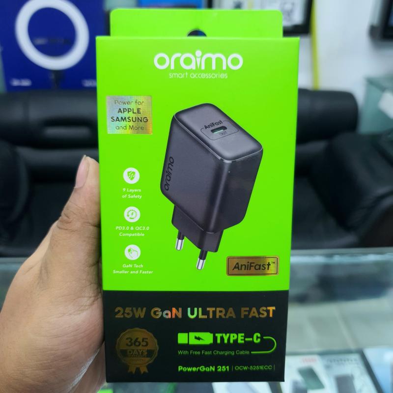 oraimo Power GaN 251 25W GaN Fast Mini Charger Set