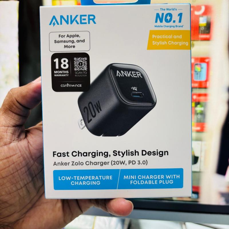 Anker Zolo Charger 20W IQ & PD iPhone/Samsung/Pixel