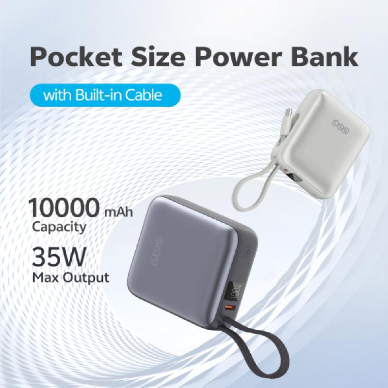 QCY PB10C 35W PD Fast Charge Power Bank - 10000mAh