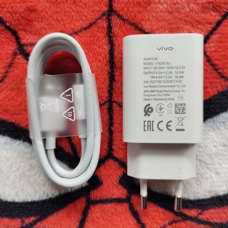 ViVO Original Charger 18w V1820C-EU And Type C Cable