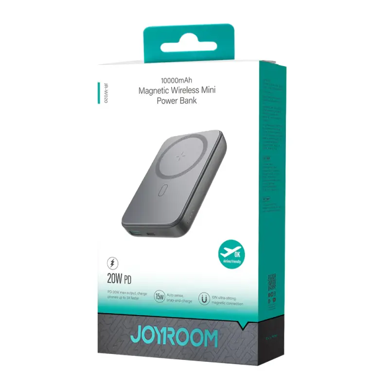 Joyroom JR-W020 20W Magnetic Wireless Charging Power Bank 10000mAh