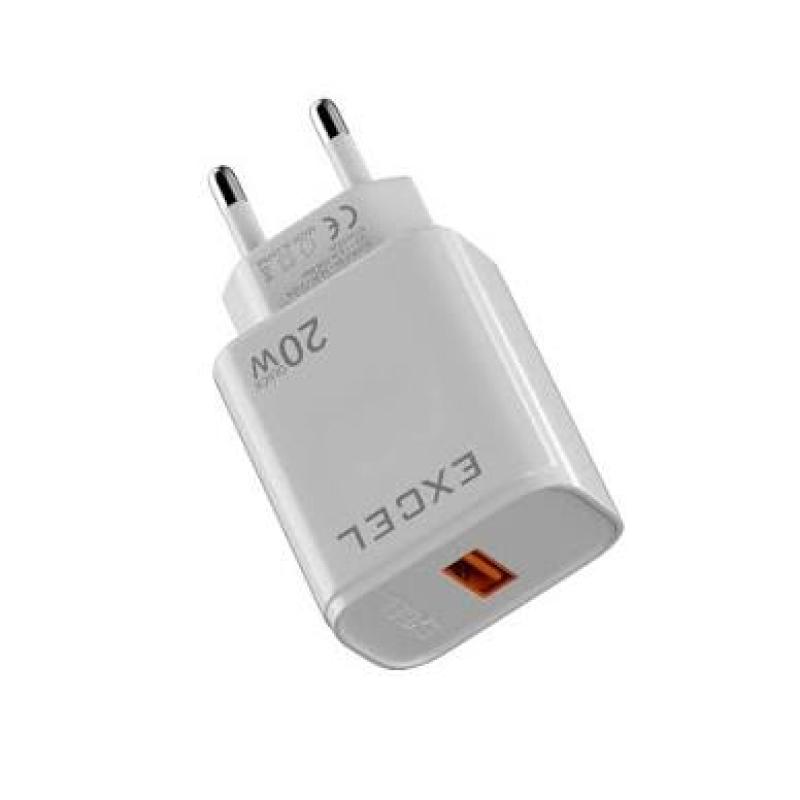 EXCEL E-105 20W Super VOOC Charger Type C Port